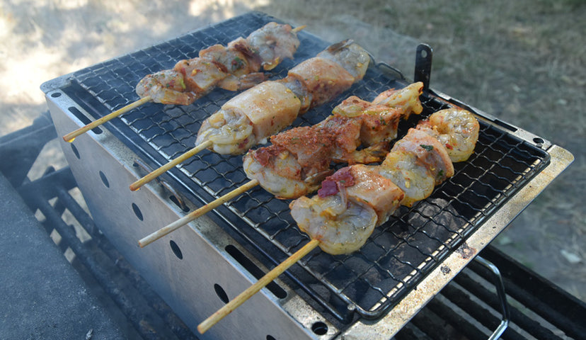 Summer Sriracha Skewers