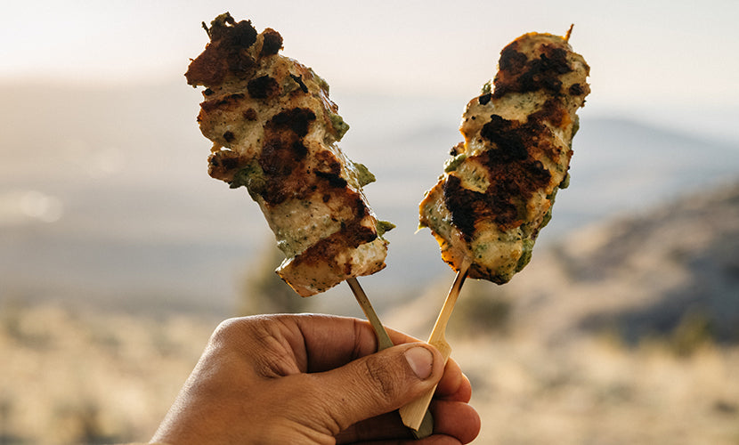 Recipe: Grilled Chicken with Green Tahini Sauce