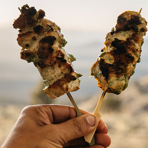 Recipe: Grilled Chicken with Green Tahini Sauce