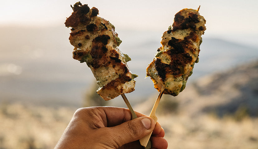 Recipe: Grilled Chicken with Green Tahini Sauce