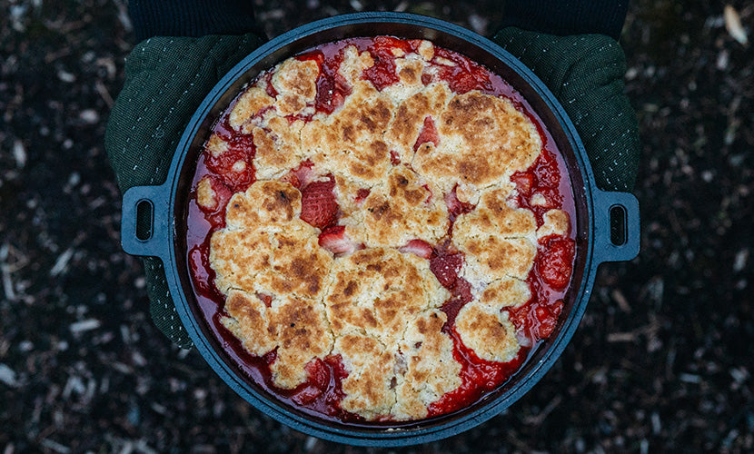 Strawberry Buttermilk Biscuit Cobbler