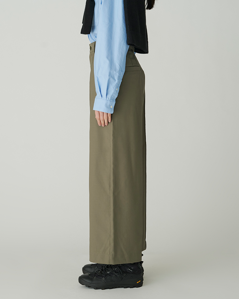 Hybrid Wool Wide Pants