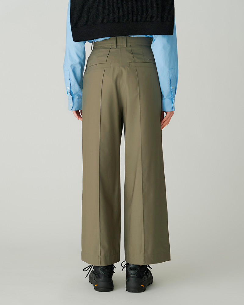 Hybrid Wool Wide Pants