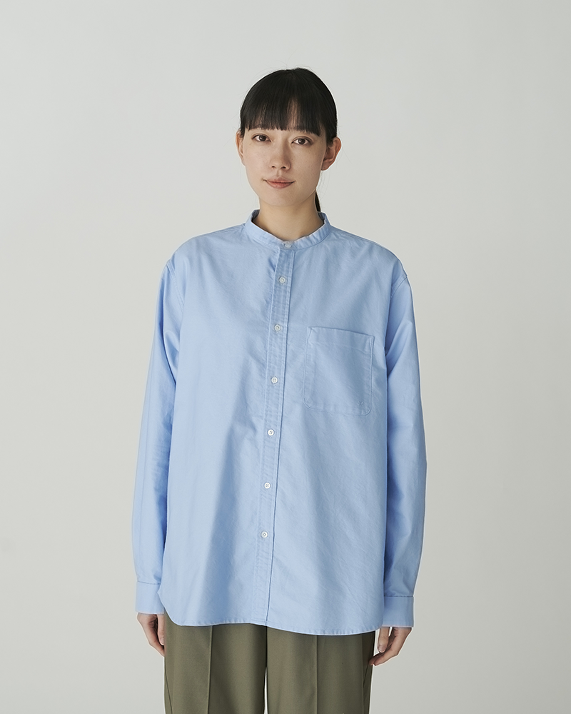 Organic Cotton OX Stand Collar Shirt