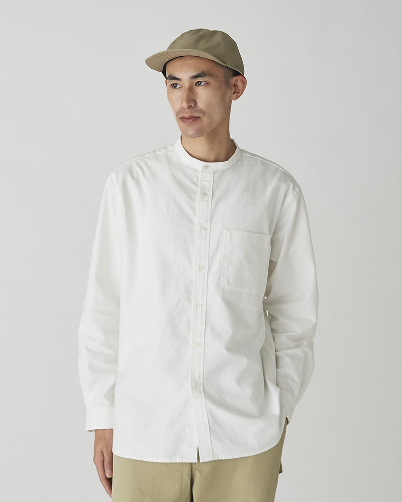 Organic Cotton OX Stand Collar Shirt