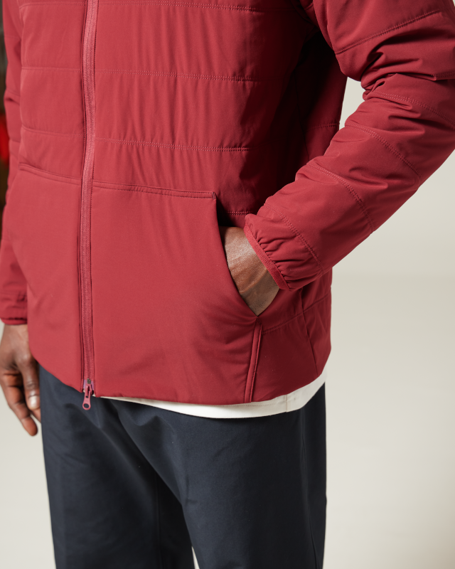 Flexible Insulated Zip Up Hoodie