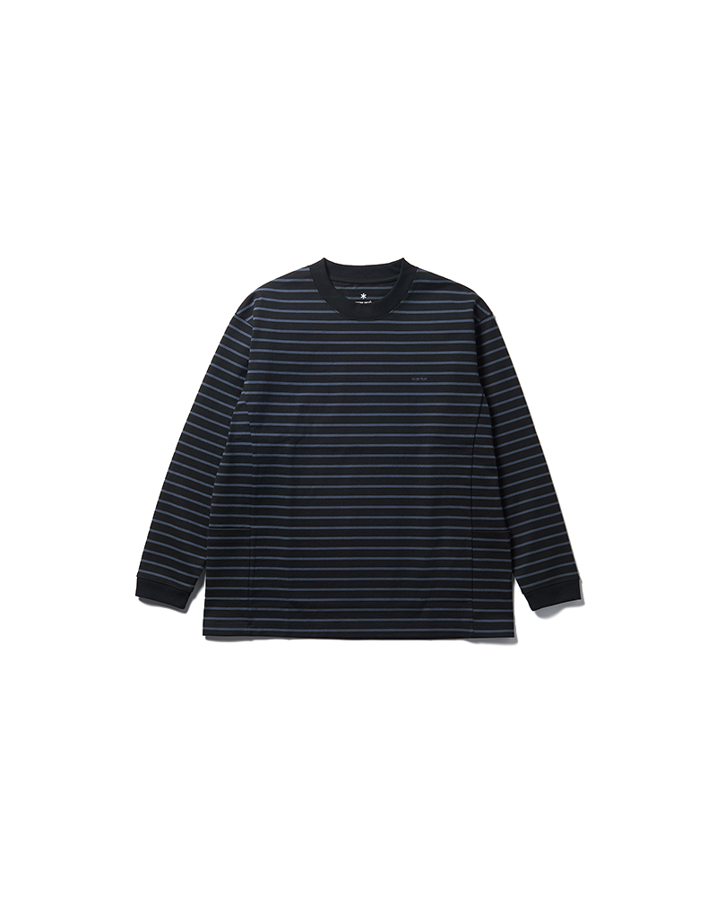 Heavy Cotton Border Long Sleeve T-Shirt