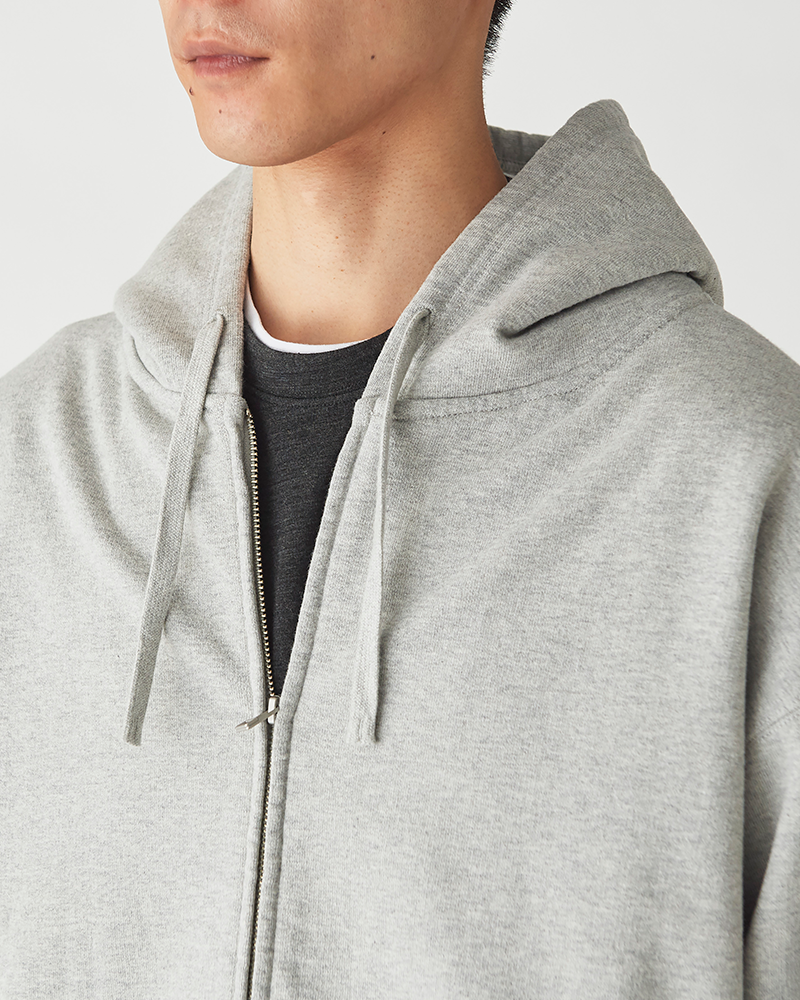 Recycled Cotton Zip-Up Hoodie