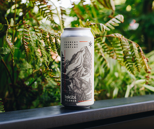 The Takibi x Ferment Brewing collaboration pilsner.