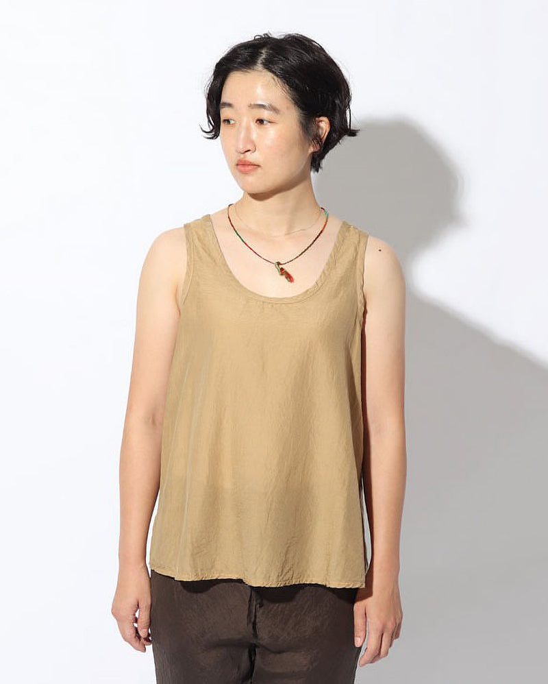 Hand-Woven Cotton Silk Tank Top